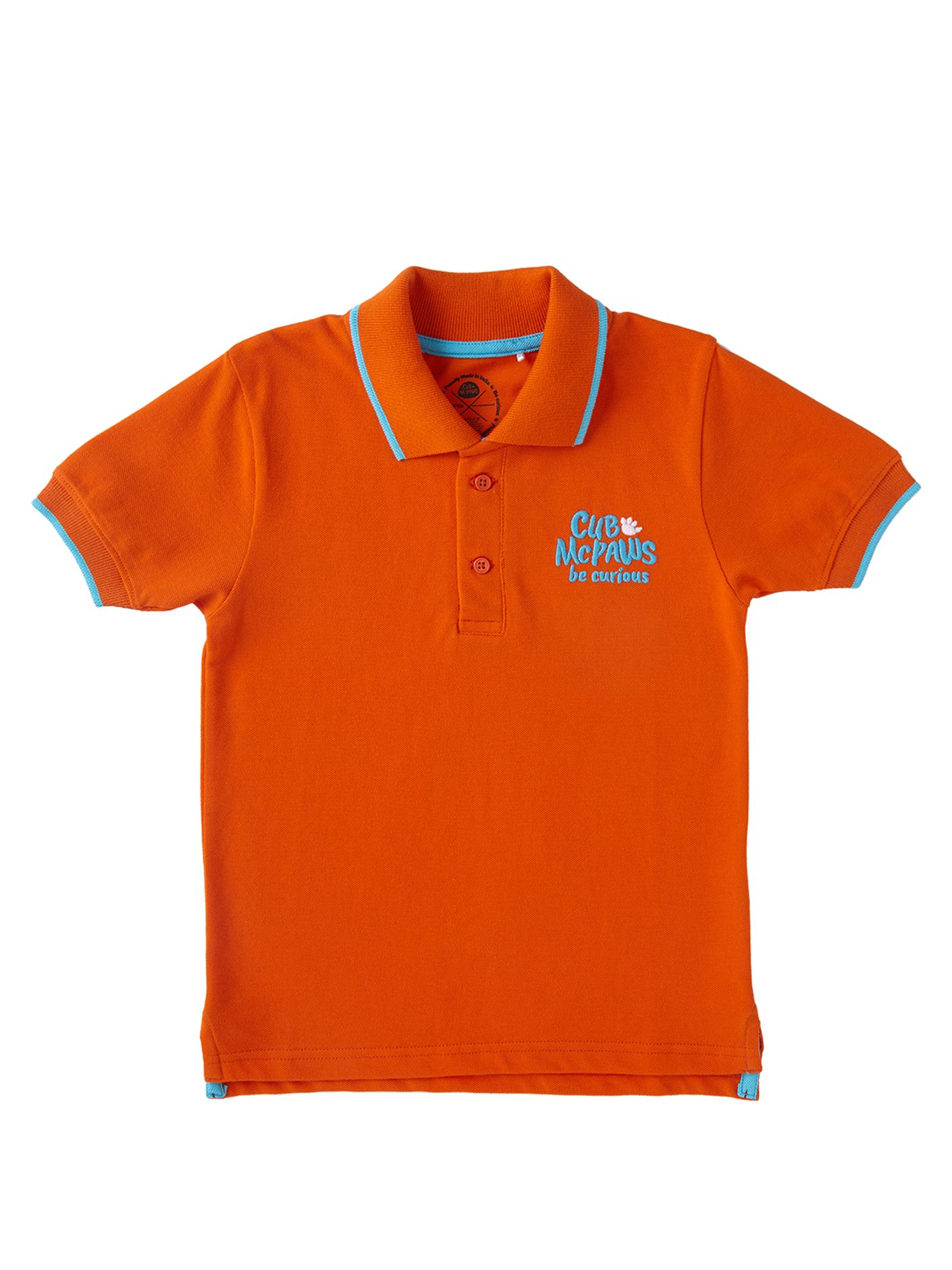 childrens orange polo shirts