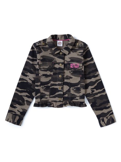 Army print jacket deals for girl