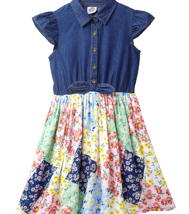 Girls Denim Dress: Buy Girls Denim & Cotton Dress Online @ 53% OFF ...