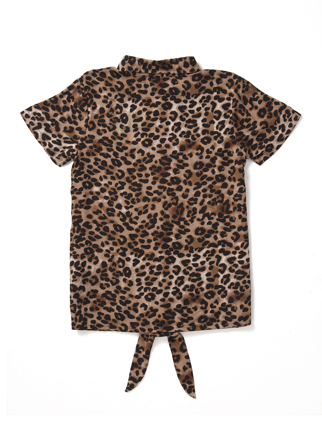 cheetah tie shirt