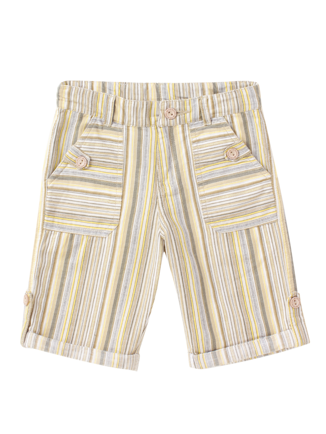 Boys Cotton Twill Striped Multi Shorts
