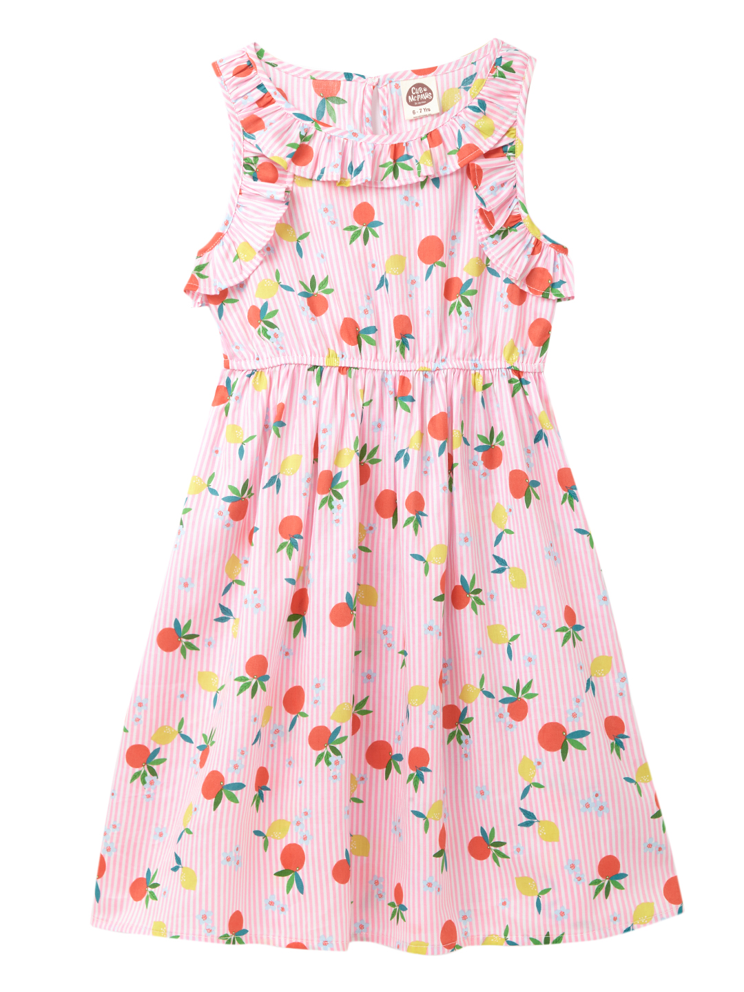 Girls Regular Rayon Fashion Dress, Baby Pink