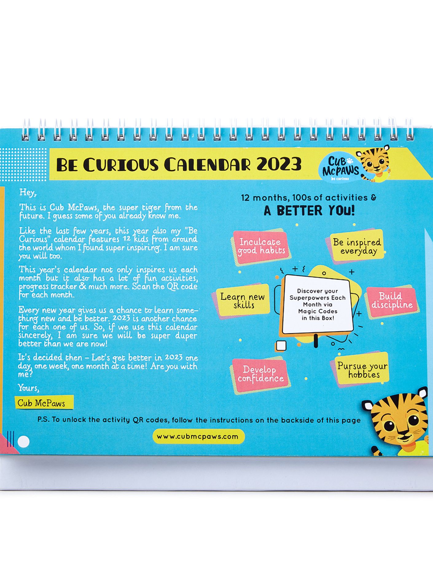 Buy Cub McPaws 2023 Calendar For Kids Desk Calendar 8 x 6 in