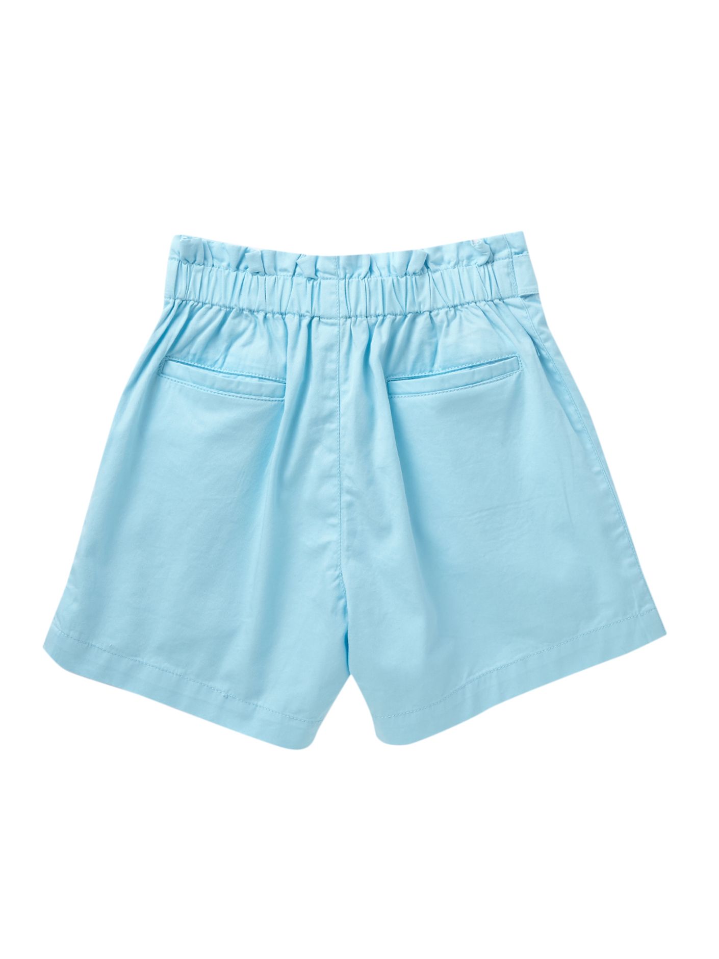 Buy Girls paper bag waist pleated blue shorts Online at 53% OFF | Cub ...