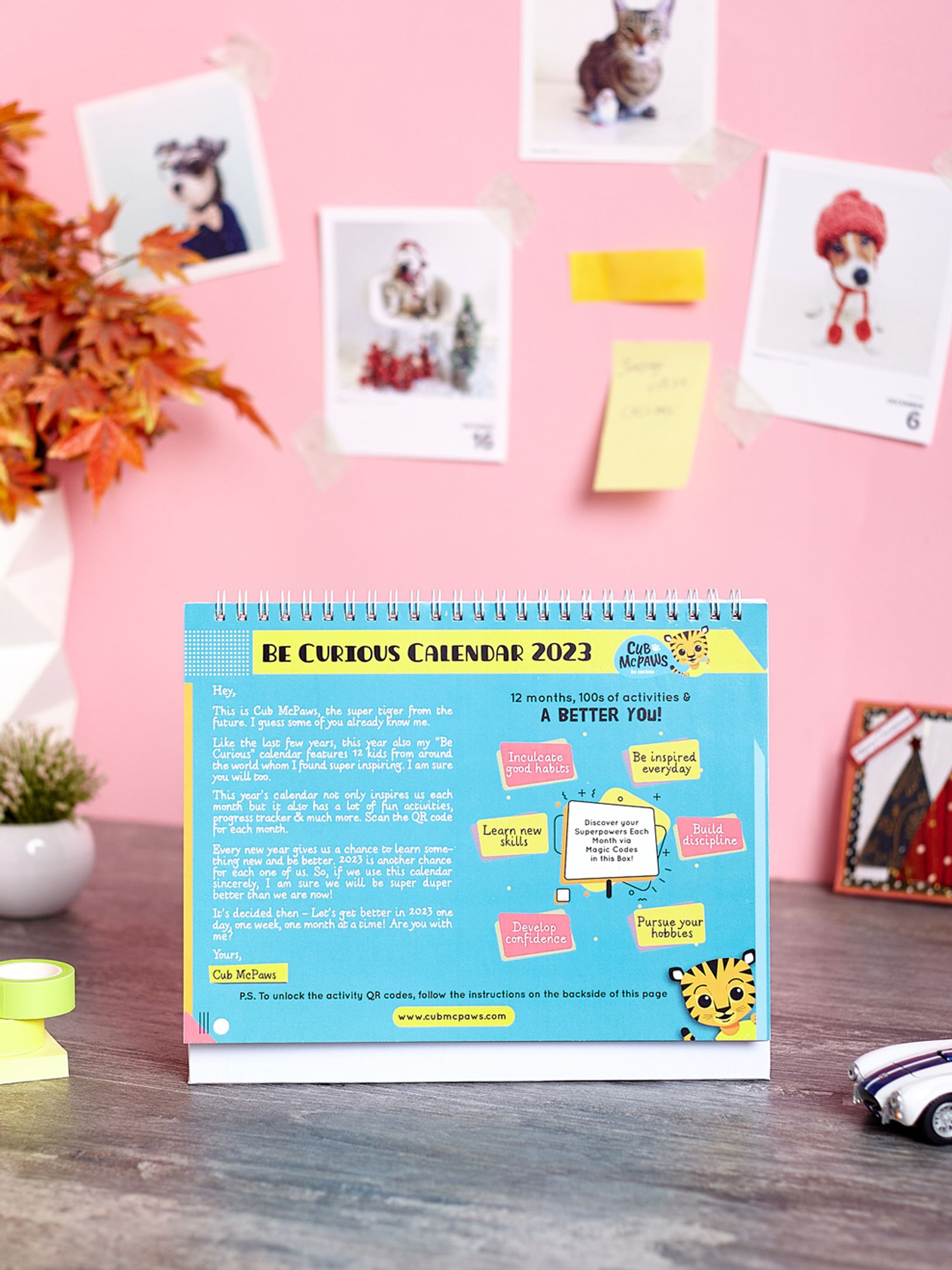 Buy Cub McPaws 2023 Calendar For Kids Desk Calendar 8 x 6 in