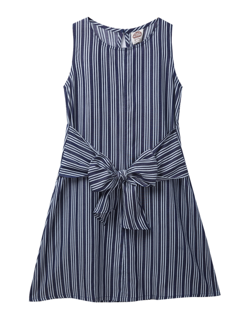 Buy Girl's Tensel Denim A-Line Knee Length Dress Online at 61% OFF ...
