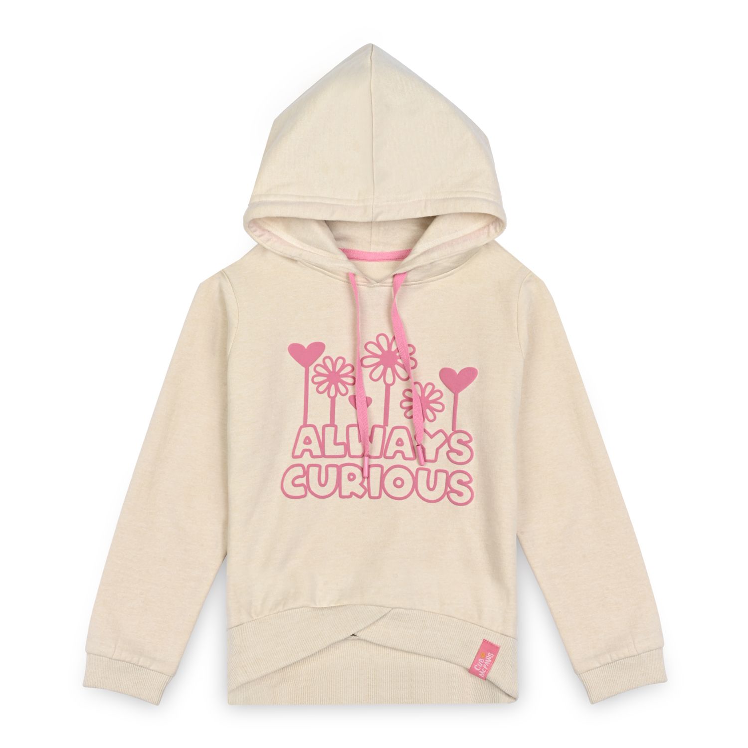 Girls Hooded Sweatshirt - Cream
