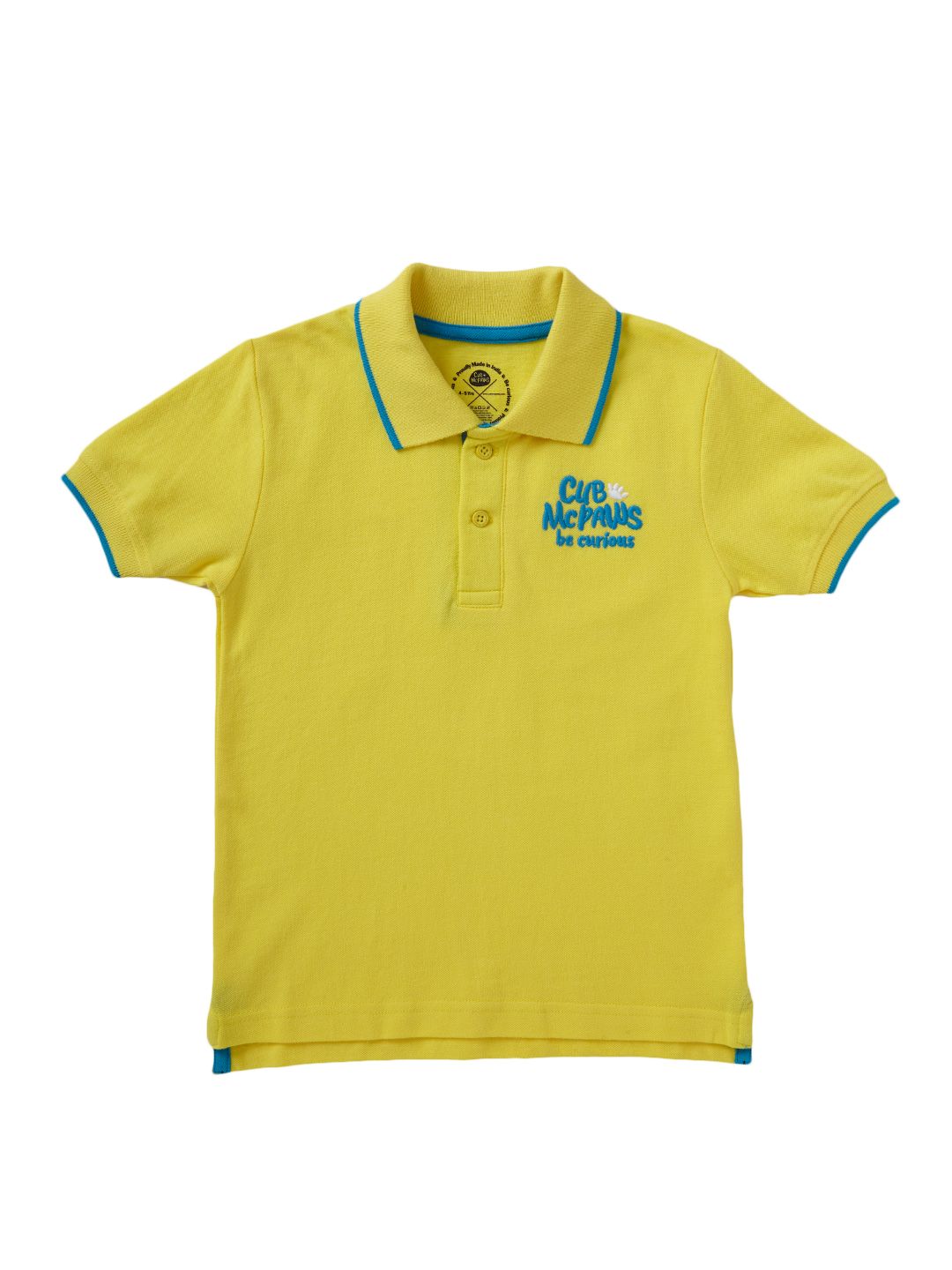 Boys Classic Polo T-shirt - Lime Yellow