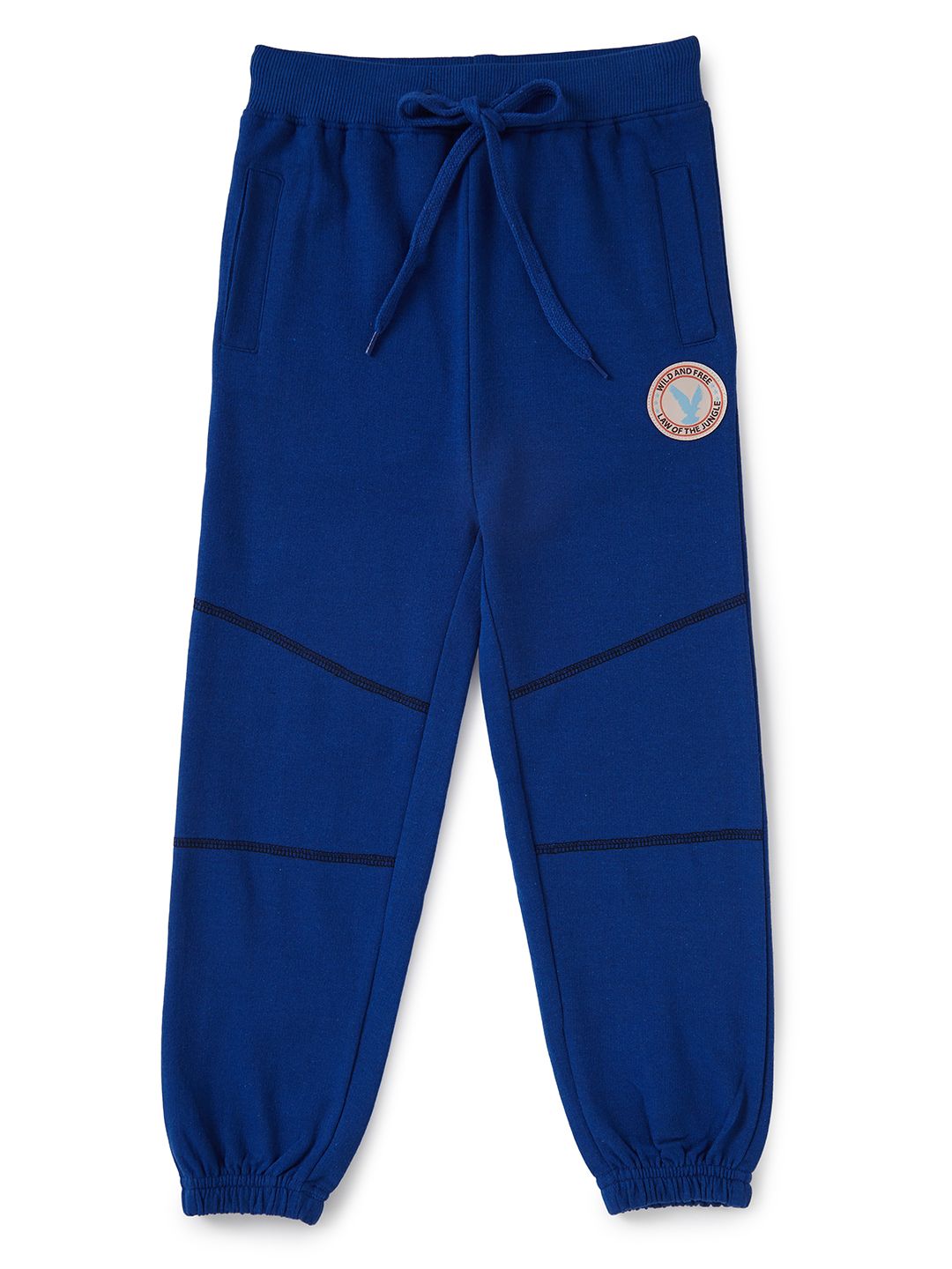 Boys Cotton Track Pant (Blue , 4-12 years)