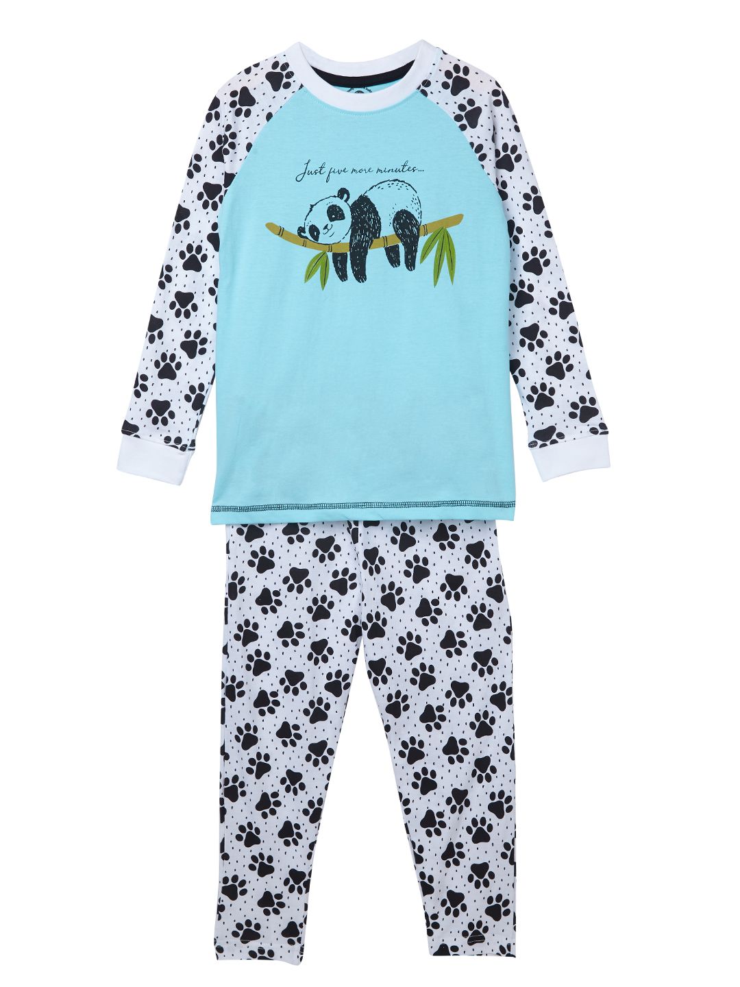 Boys Sleepwear Set - raglan sleeve tee with Panda print and pyjama (EOSS)