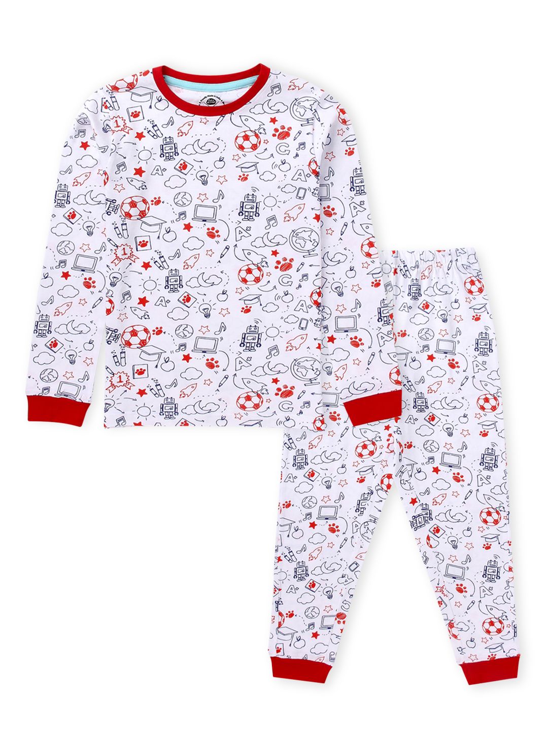 Boys Sleepwear Set - Multi AOP Print and Pyjama