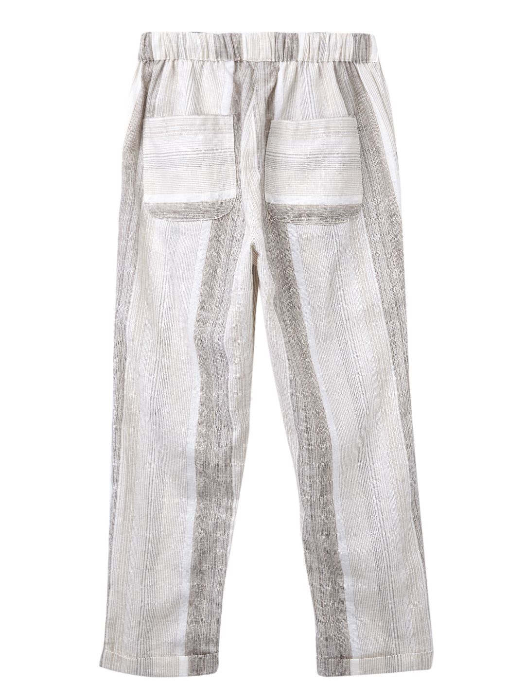 Buy White 100% Cotton Solid Ripple Pant Set For Boys by Kharakapas Online  at Aza Fashions.