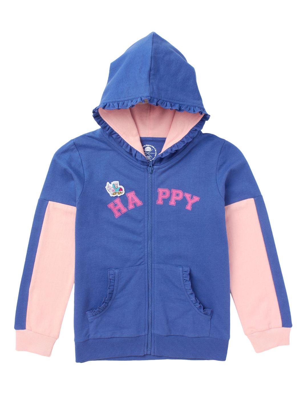 Unisex Boys Girls Plain Zip Up Hooded Sweatshirt Hoodies Top Jumper School Wear Hoodies UK Size 1-13 Years 