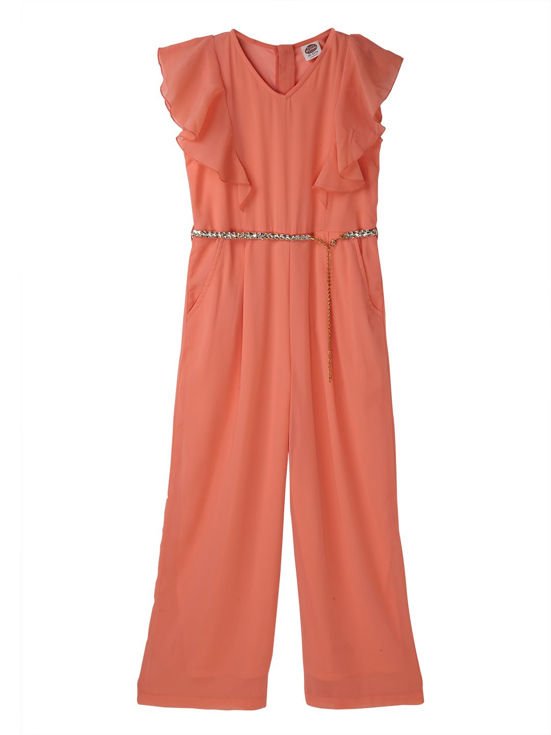 Shop Online Orange Jumpsuit for Upto 14 Years Girls