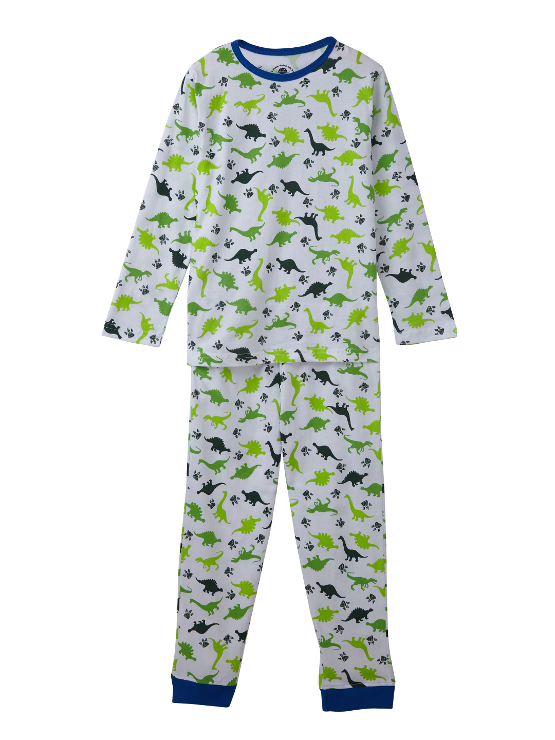 Boys Sleepwear Set - Off-White dinosaur print tee and pyjama (EOSS)